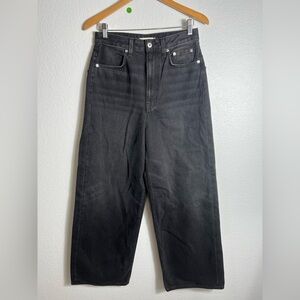 New with imperfection studio r330 baggy wide leg black‎ jeans 27